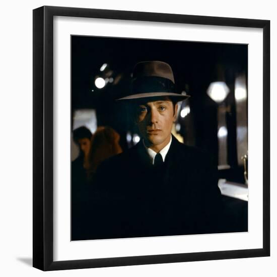 Le Samourai by Jean-Pierre Melville with Alain Delon, 1967 (photo)-null-Framed Photo