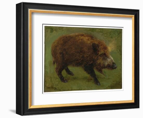 Le Sanglier (Oil on Canvas)-Rosa Bonheur-Framed Giclee Print