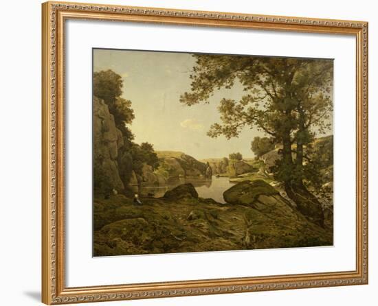 Le Saut De Loup-Henri-Joseph Harpignies-Framed Giclee Print