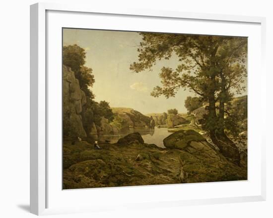 Le Saut De Loup-Henri-Joseph Harpignies-Framed Giclee Print