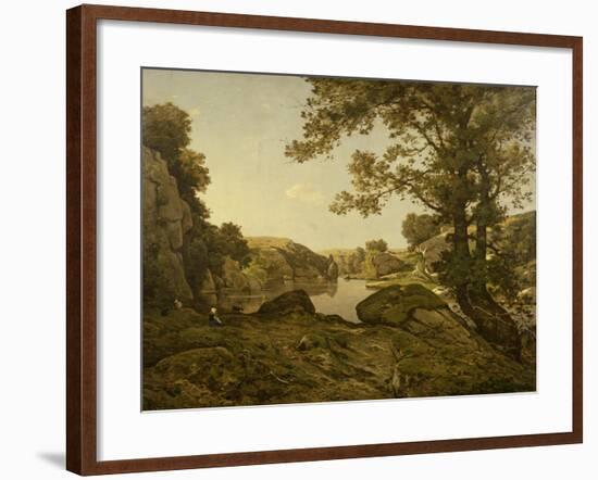 Le Saut De Loup-Henri-Joseph Harpignies-Framed Giclee Print