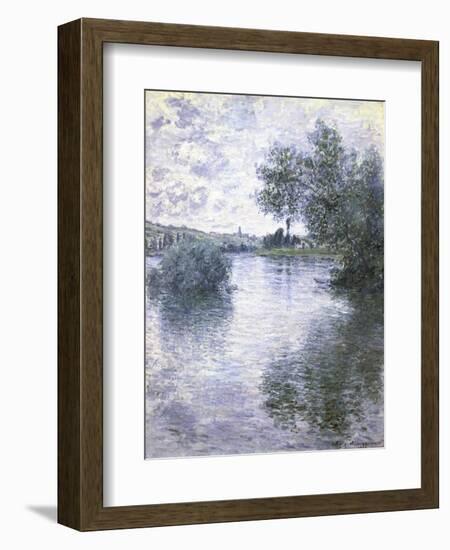 Le Seine a Vetheuil-Claude Monet-Framed Giclee Print