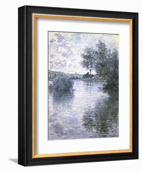 Le Seine a Vetheuil-Claude Monet-Framed Giclee Print