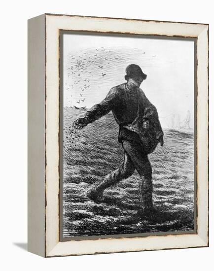 Le Semeur, C1850-Jean Francois Millet-Framed Premier Image Canvas