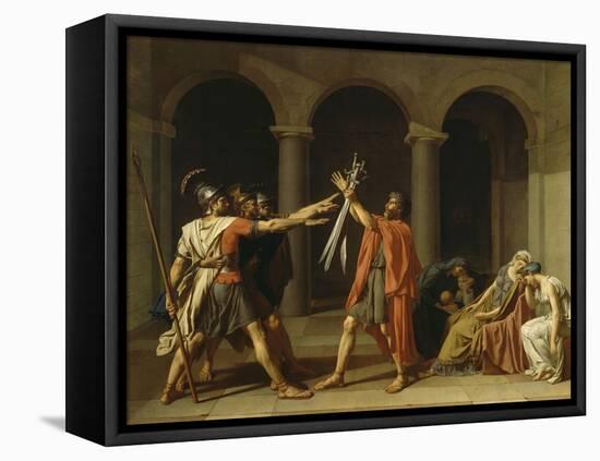 Le Serment des Horaces-Jacques-Louis David-Framed Premier Image Canvas