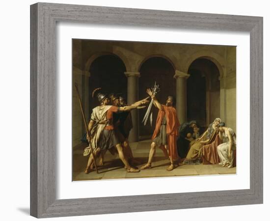 Le Serment des Horaces-Jacques-Louis David-Framed Giclee Print