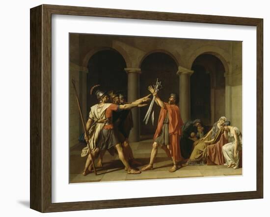 Le Serment des Horaces-Jacques-Louis David-Framed Giclee Print