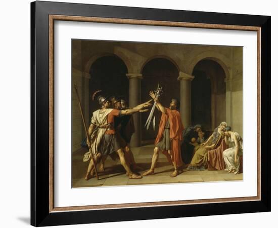 Le Serment des Horaces-Jacques-Louis David-Framed Giclee Print