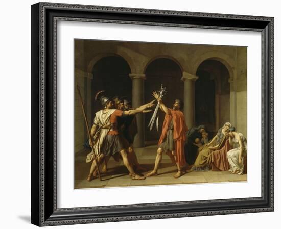 Le Serment des Horaces-Jacques-Louis David-Framed Giclee Print