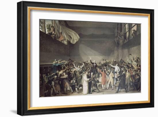 Le serment du jeu de Paume, le 20 juin 1789-Jacques-Louis David-Framed Giclee Print
