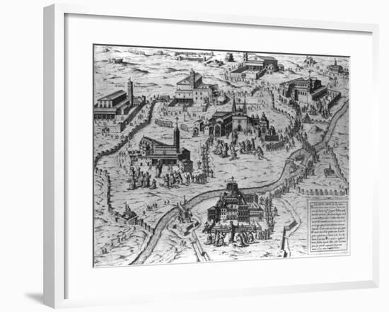 Le Sette Chiesa di Roma, 1575-Antonio Lafreri-Framed Giclee Print