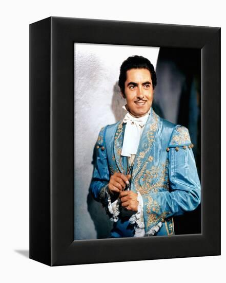 Le signe by Zorro MARK OF ZORRO by Rouben Mamoulian with Tyrone Power, 1940 (photo)-null-Framed Stretched Canvas