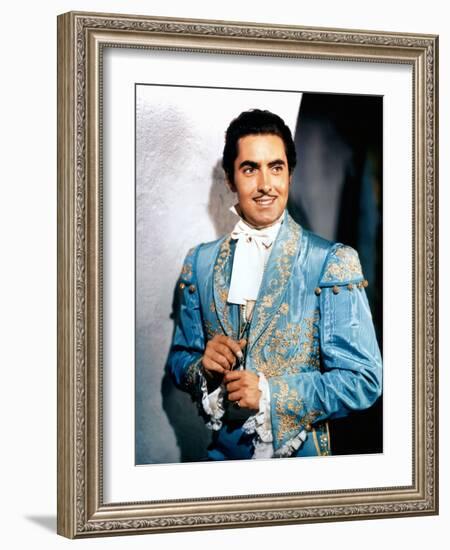 Le signe by Zorro MARK OF ZORRO by Rouben Mamoulian with Tyrone Power, 1940 (photo)-null-Framed Photo