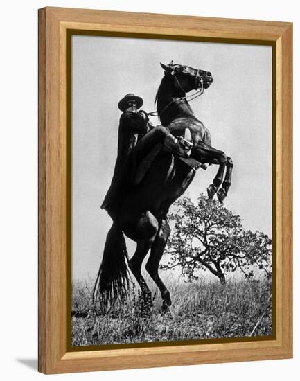 Le Signe De Zorro the Sign of Zorro De Norman Foster Et Lewis R. Foster Avec Guy Williams 1958-null-Framed Stretched Canvas