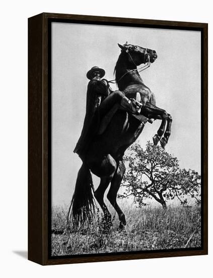 Le Signe De Zorro the Sign of Zorro De Norman Foster Et Lewis R. Foster Avec Guy Williams 1958-null-Framed Stretched Canvas