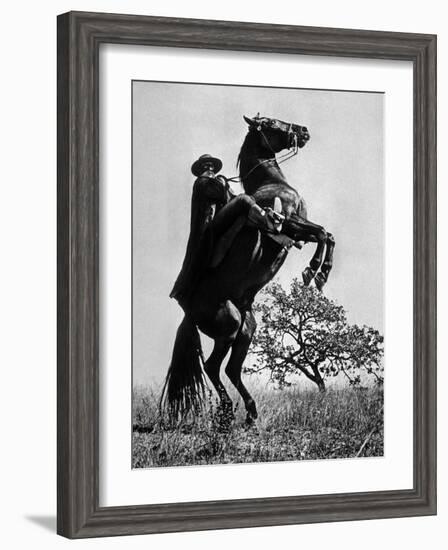 Le Signe De Zorro the Sign of Zorro De Norman Foster Et Lewis R. Foster Avec Guy Williams 1958-null-Framed Photo