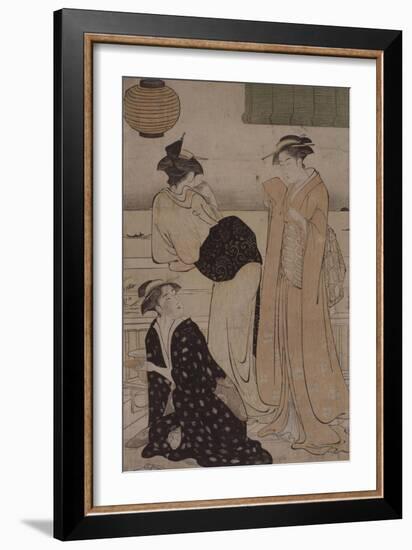 Le sixième mois : dans la fraicheur du soir-Torii Kiyonaga-Framed Giclee Print