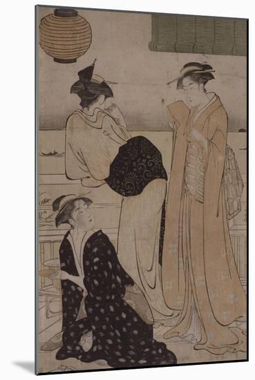 Le sixième mois : dans la fraicheur du soir-Torii Kiyonaga-Mounted Giclee Print