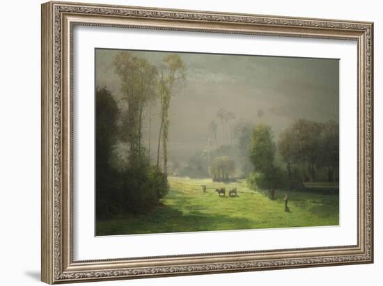 Le soleil chasse le brouillard-Antoine Chintreuil-Framed Giclee Print