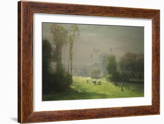 Le soleil chasse le brouillard-Antoine Chintreuil-Framed Giclee Print