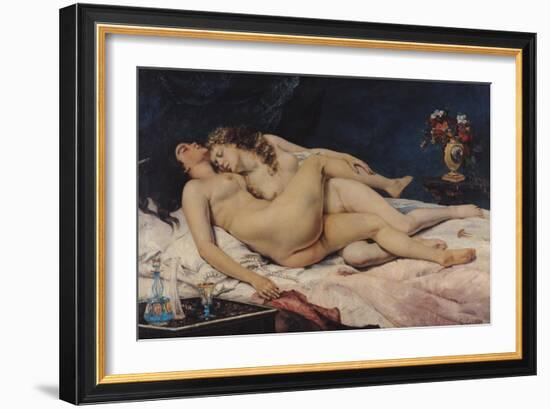 Le Sommeil, 1866-Gustave Courbet-Framed Giclee Print