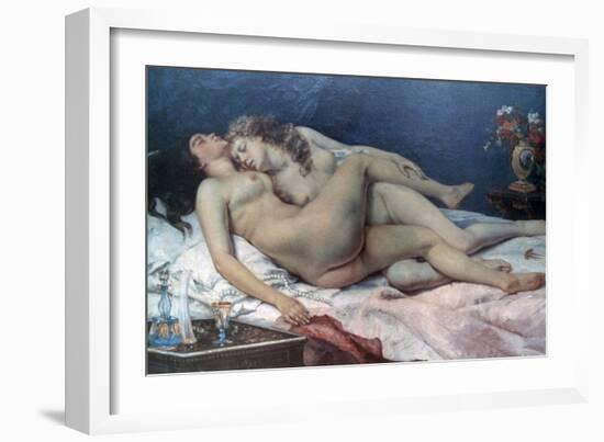 Le Sommeil, 1866-Gustave Courbet-Framed Giclee Print