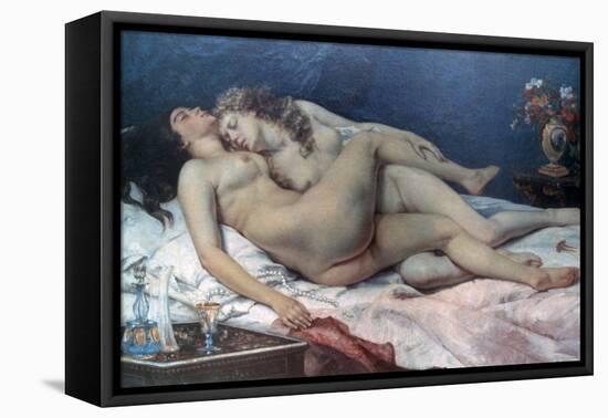 Le Sommeil, 1866-Gustave Courbet-Framed Premier Image Canvas