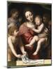 Le Sommeil de l'Enfant Jésus, ou la Vierge tenant l'Enfant Jésus endormi, a-Bernardino Luini-Mounted Giclee Print