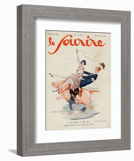 Le Sourire, 1926, France-null-Framed Giclee Print