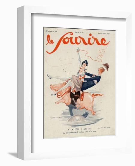 Le Sourire, 1926, France-null-Framed Giclee Print