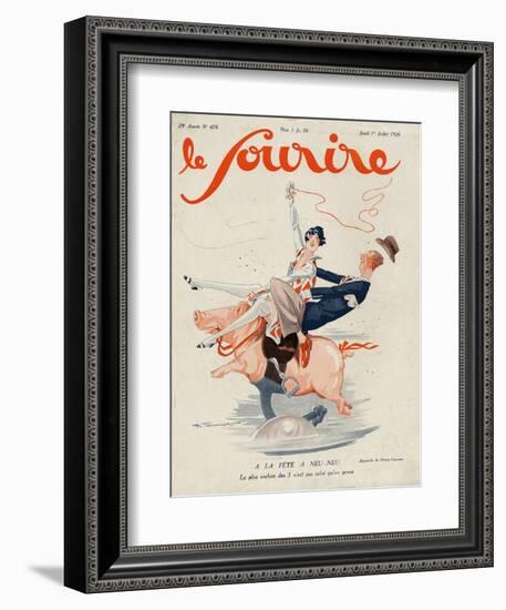 Le Sourire, 1926, France-null-Framed Giclee Print