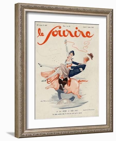 Le Sourire, 1926, France-null-Framed Giclee Print