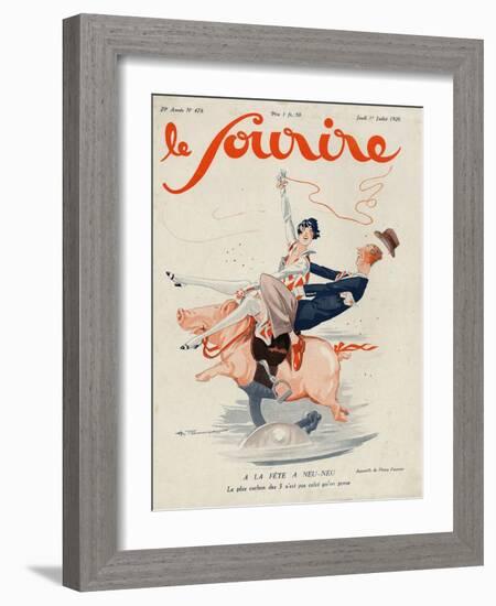 Le Sourire, 1926, France-null-Framed Giclee Print