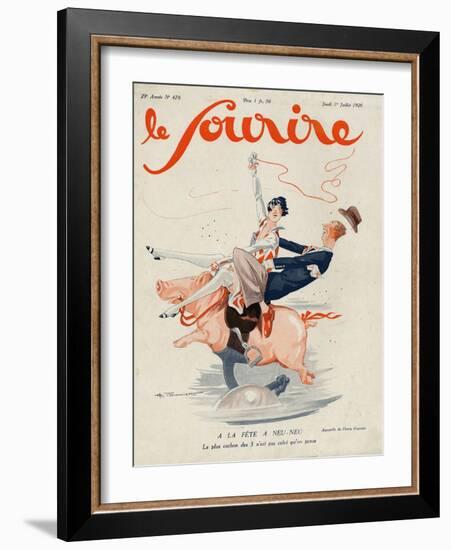 Le Sourire, 1926, France-null-Framed Giclee Print