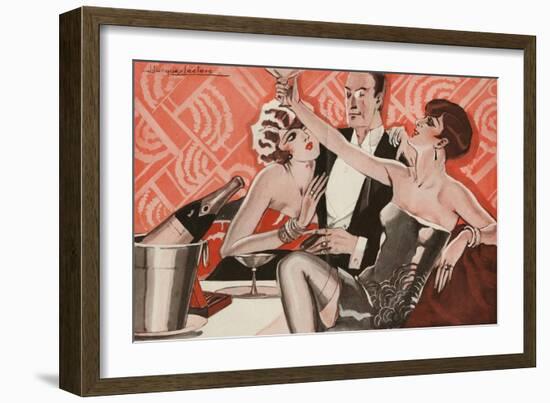 Le Sourire, 1927, France-null-Framed Giclee Print