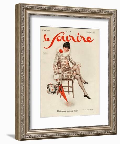 Le Sourire, 1928, France-null-Framed Giclee Print