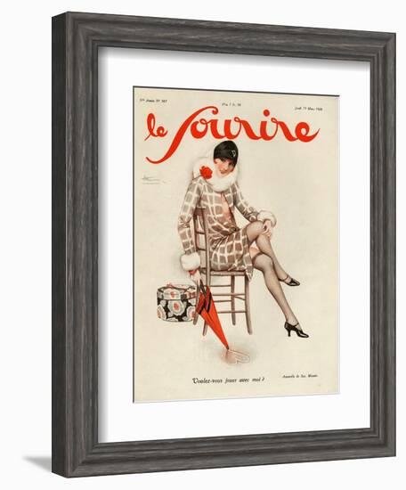 Le Sourire, 1928, France-null-Framed Giclee Print