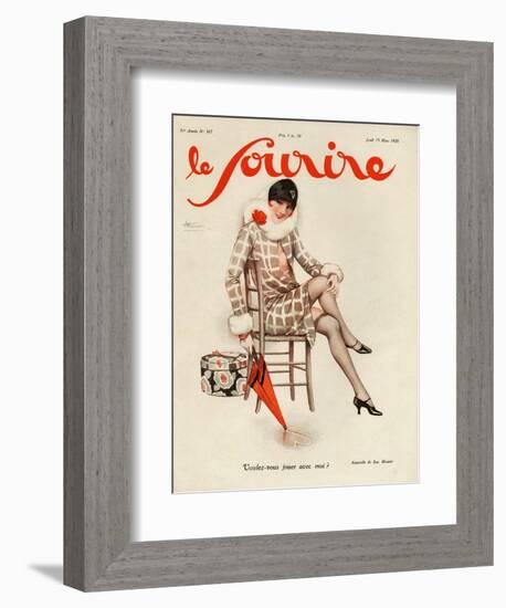 Le Sourire, 1928, France-null-Framed Giclee Print