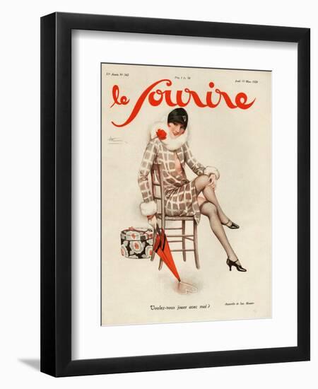 Le Sourire, 1928, France-null-Framed Giclee Print