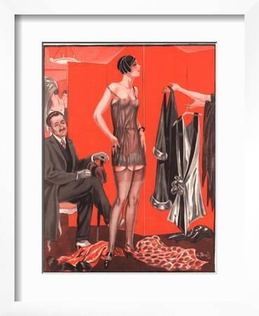 Le Sourire, Erotica Sales Womens Underwear, France, 1920' Giclee Print