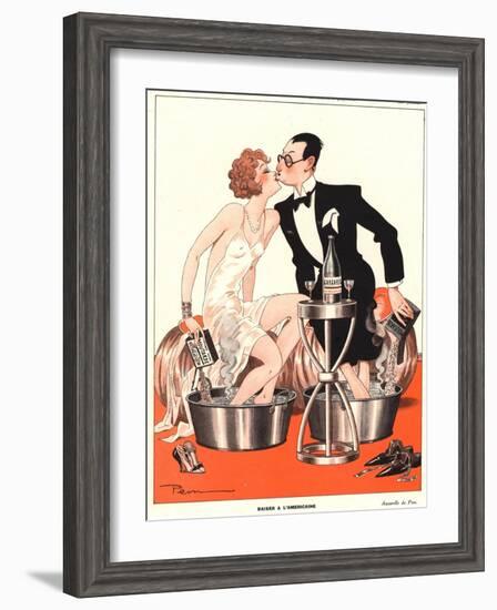 Le Sourire, Glamour Sore Feet, Ache Magazine, France, 1930-null-Framed Giclee Print