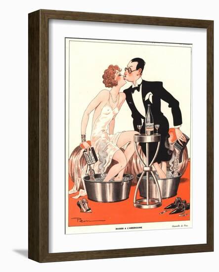 Le Sourire, Glamour Sore Feet, Ache Magazine, France, 1930-null-Framed Giclee Print