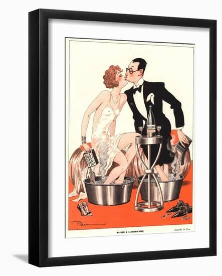 Le Sourire, Glamour Sore Feet, Ache Magazine, France, 1930-null-Framed Giclee Print