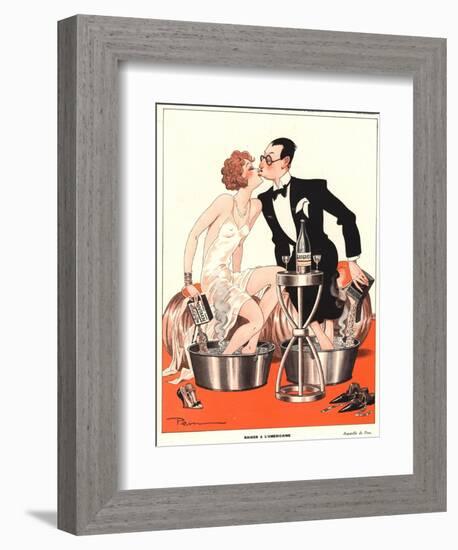 Le Sourire, Glamour Sore Feet, Ache Magazine, France, 1930-null-Framed Giclee Print