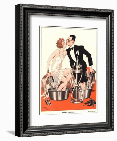 Le Sourire, Glamour Sore Feet, Ache Magazine, France, 1930-null-Framed Giclee Print