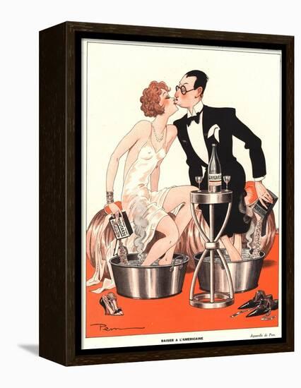 Le Sourire, Glamour Sore Feet, Ache Magazine, France, 1930-null-Framed Premier Image Canvas