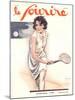 Le Sourire, Tennis Womens Magazine, France, 1930-null-Mounted Giclee Print