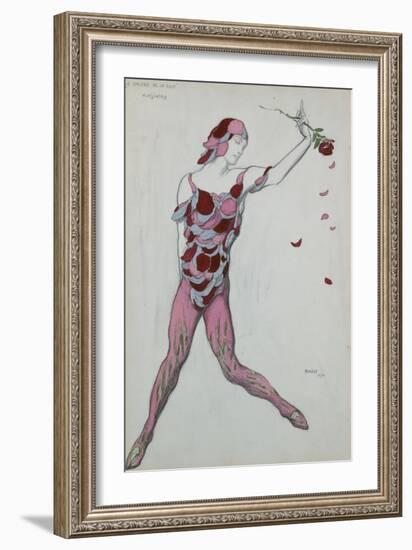 Le Spectre De La Rose, Design for Njinksky's Costume, 1911-Leon Bakst-Framed Giclee Print