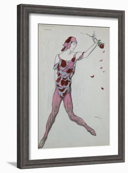 Le Spectre De La Rose, Design for Njinksky's Costume, 1911-Leon Bakst-Framed Giclee Print