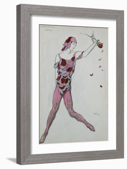 Le Spectre De La Rose, Design for Njinksky's Costume, 1911-Leon Bakst-Framed Giclee Print